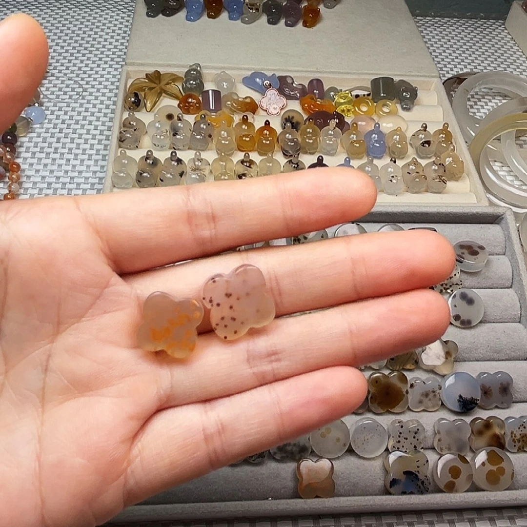 冰***川玛瑙/玉髓合金颈饰