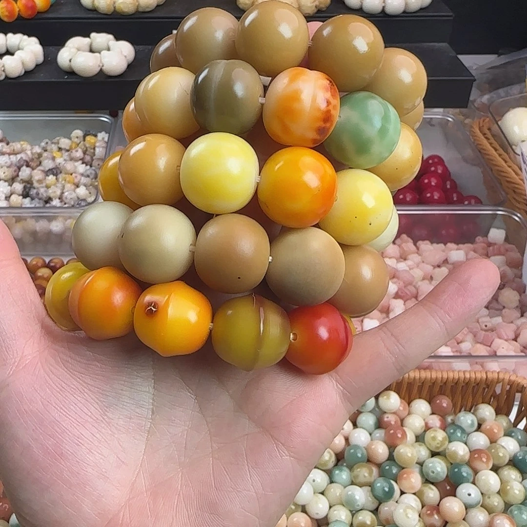 菩提根/象牙果手串瑕手串5条（图片款）