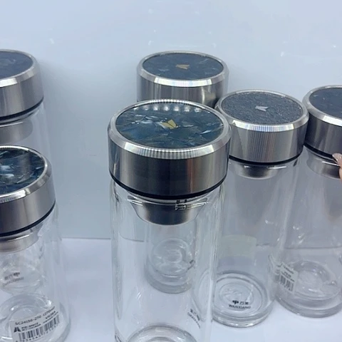 水晶玻璃盖子款瞌****皮U409R，单层，520毫升