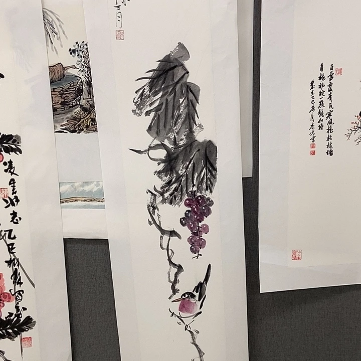 国画手寫手繪作品200