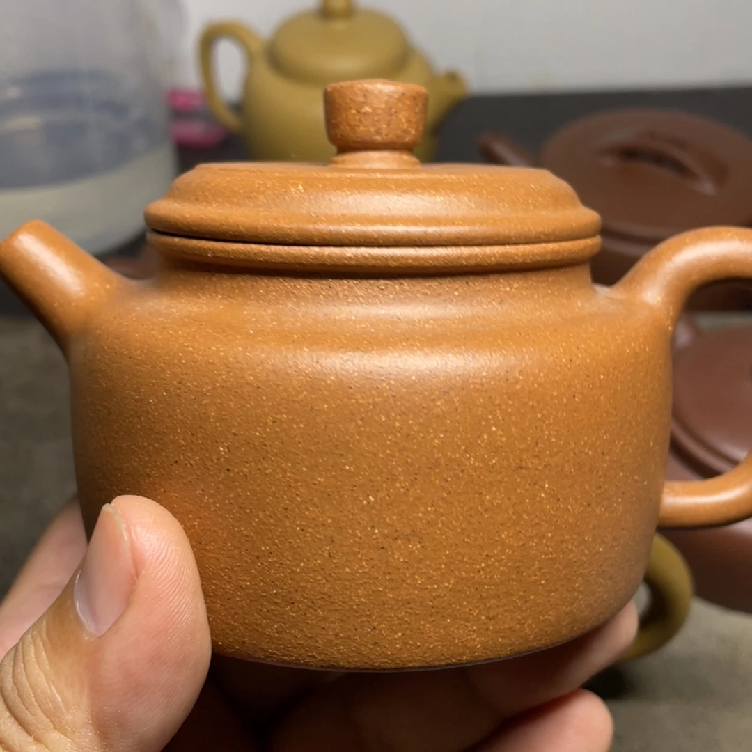 心***越茶壶紫砂德钟 五彩泥230cc