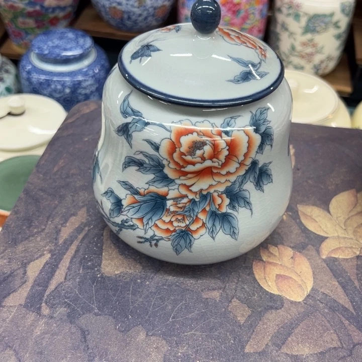 高端陶瓷茶叶罐密封罐