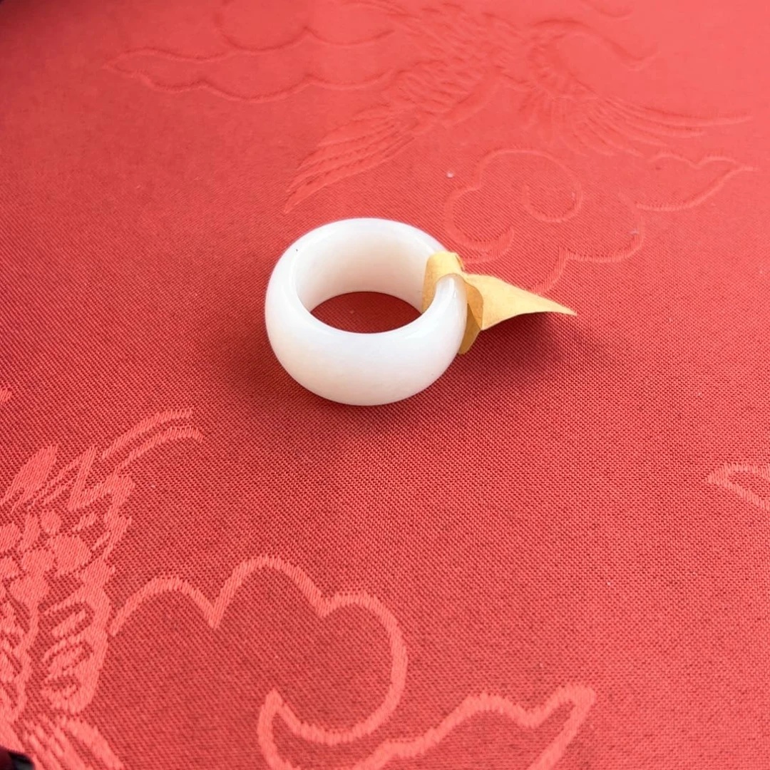 和田玉未镶嵌戒指17.9