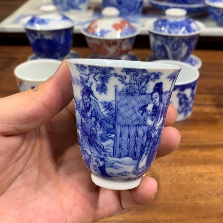 晓竹窑 戏猴图主人杯