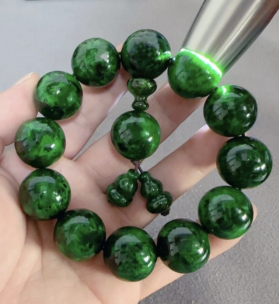 琥 珀木留疤水墨丹青2.0规格木制品手串好物推荐