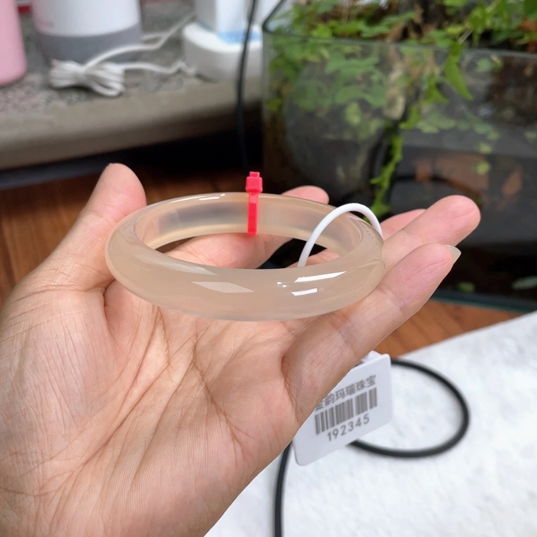 玛瑙/玉髓手镯未镶嵌纹理，龙鳞纹