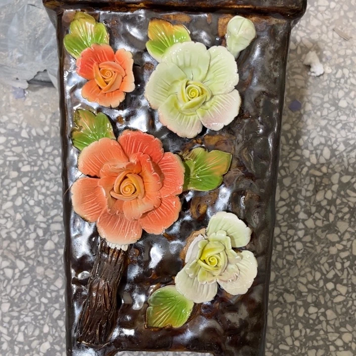 紫砂花盆粗陶材质多肉花盆842