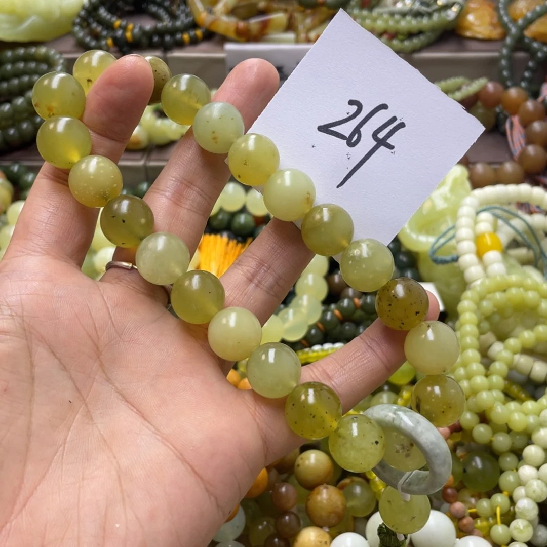 未镶嵌蛇纹石玉手链