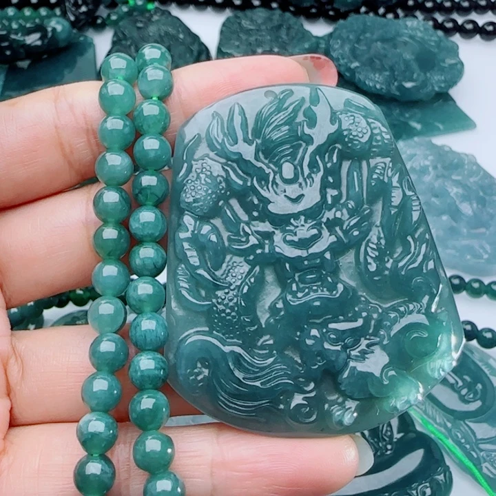 翡翠未镶嵌颈饰多样性发货天然A货翡翠