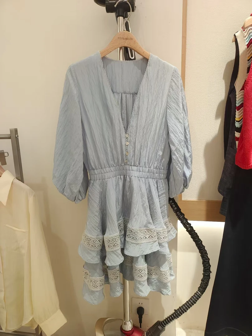 小丽衣橱蓝色连衣裙