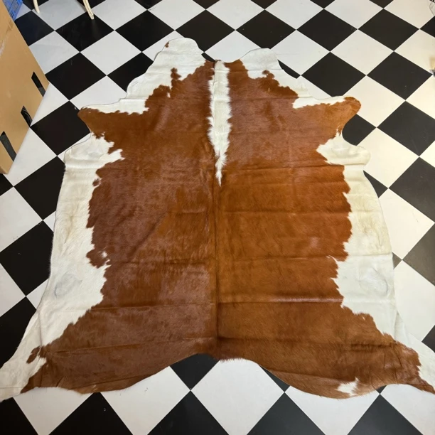 【本尼家】F76 245x210cm专拍牛皮地毯家用轻奢手工