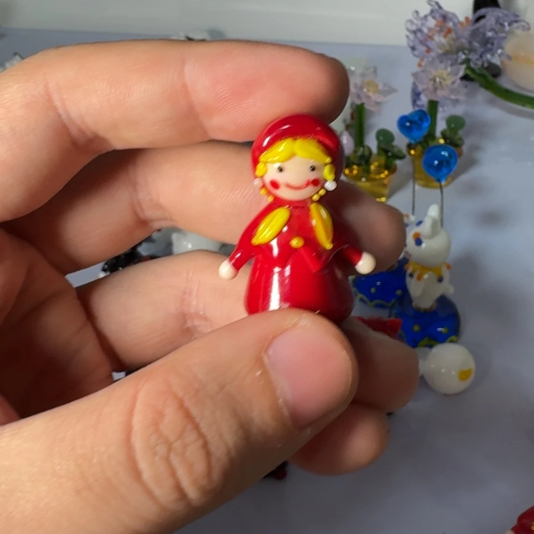 乐***妞手工艺品琉璃小红毛