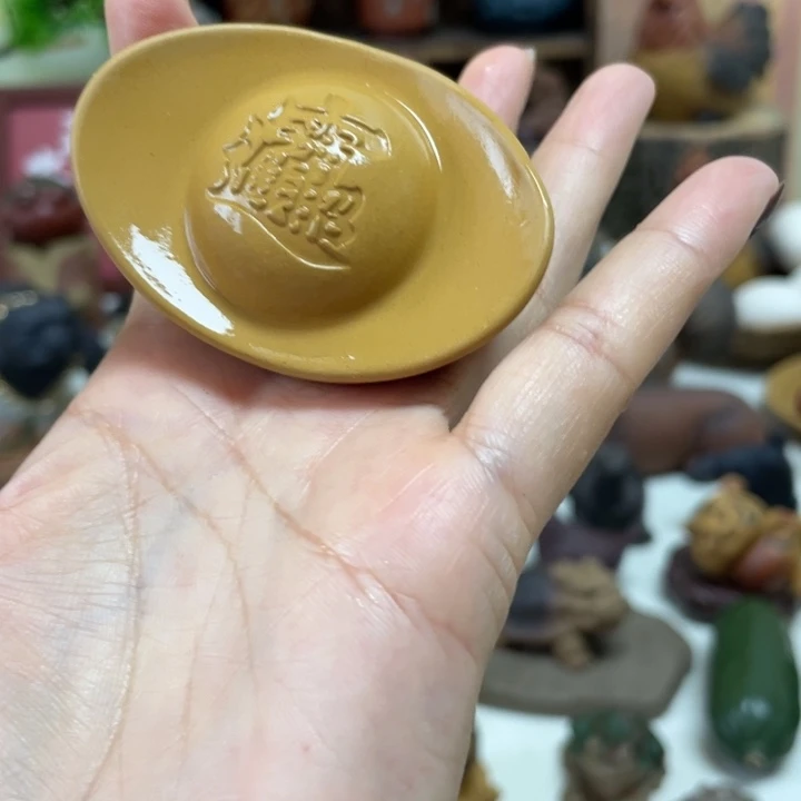 紫砂茶宠紫砂元宝