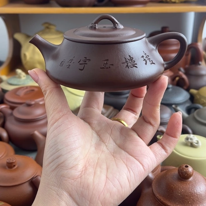 坤***祖茶壶紫砂宜兴紫砂全手底槽清
