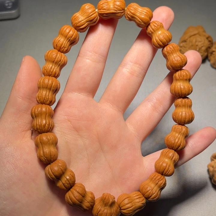 文玩核桃把件猴头花生422