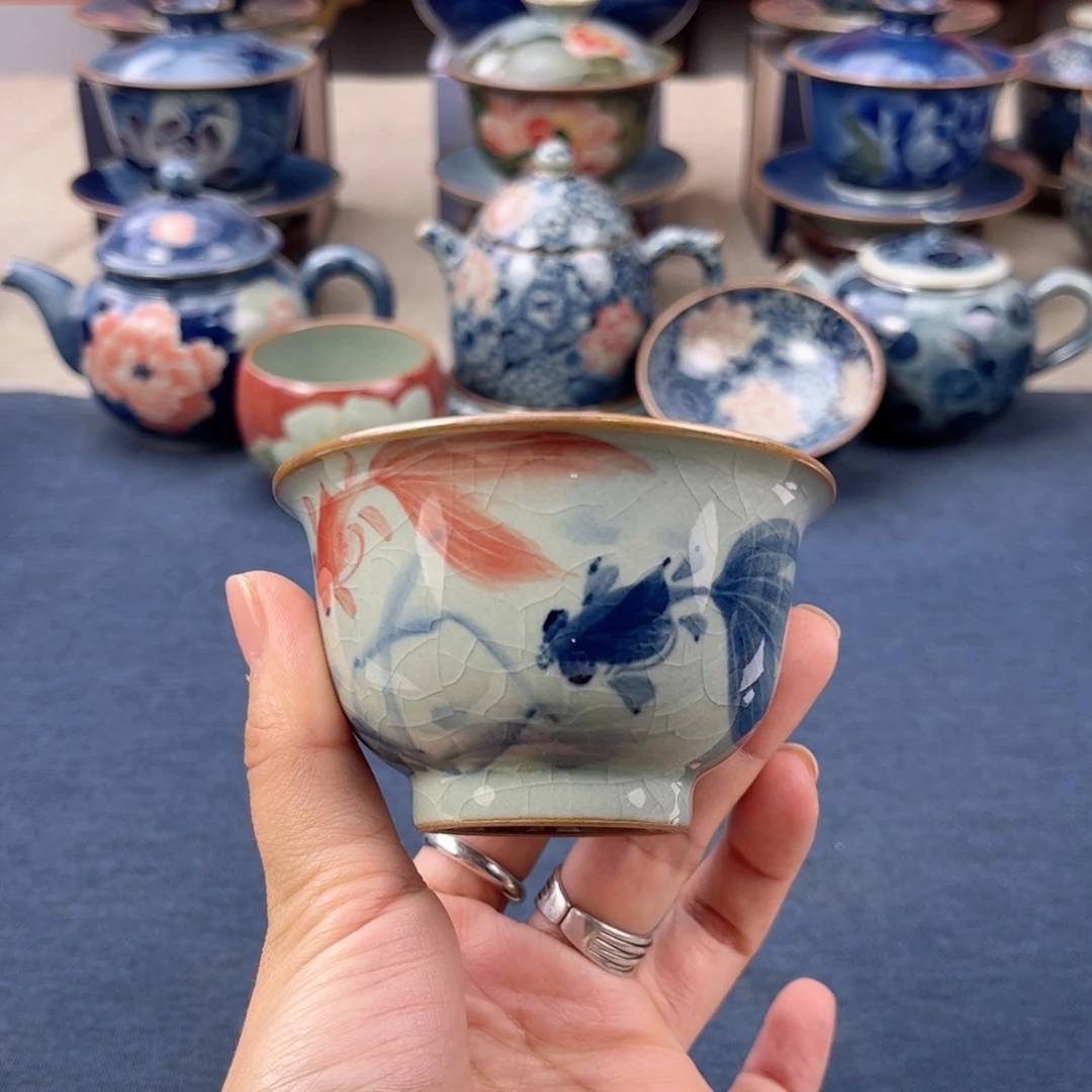 杯景德镇手绘手工茶具