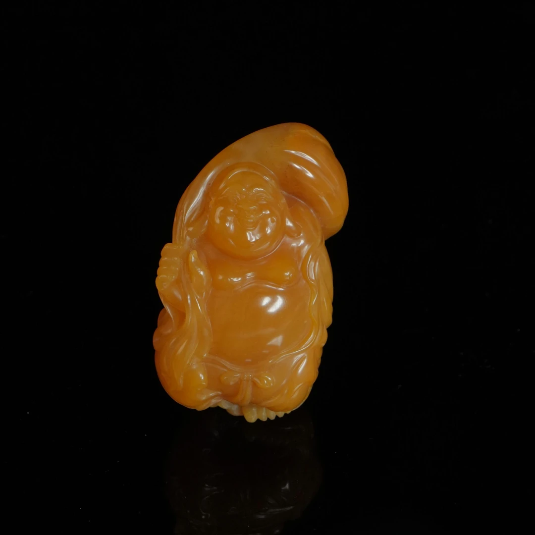 DY-C1089 寿山 田黄石 弥勒摆件 44*35*60mm115.91g