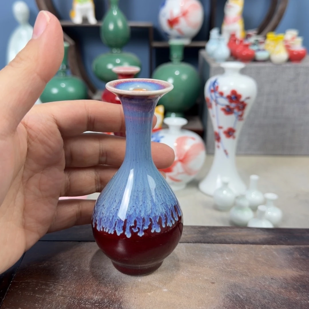 陶瓷手工小花器摆件