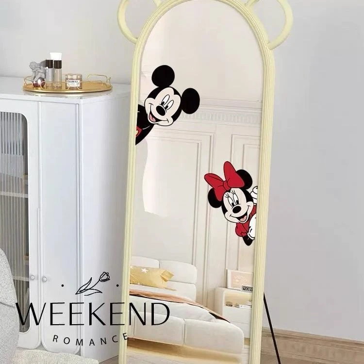 厨房卫生间玻璃门唐老鸭米妮迪士尼甜美可爱风卡通情侣装饰贴纸