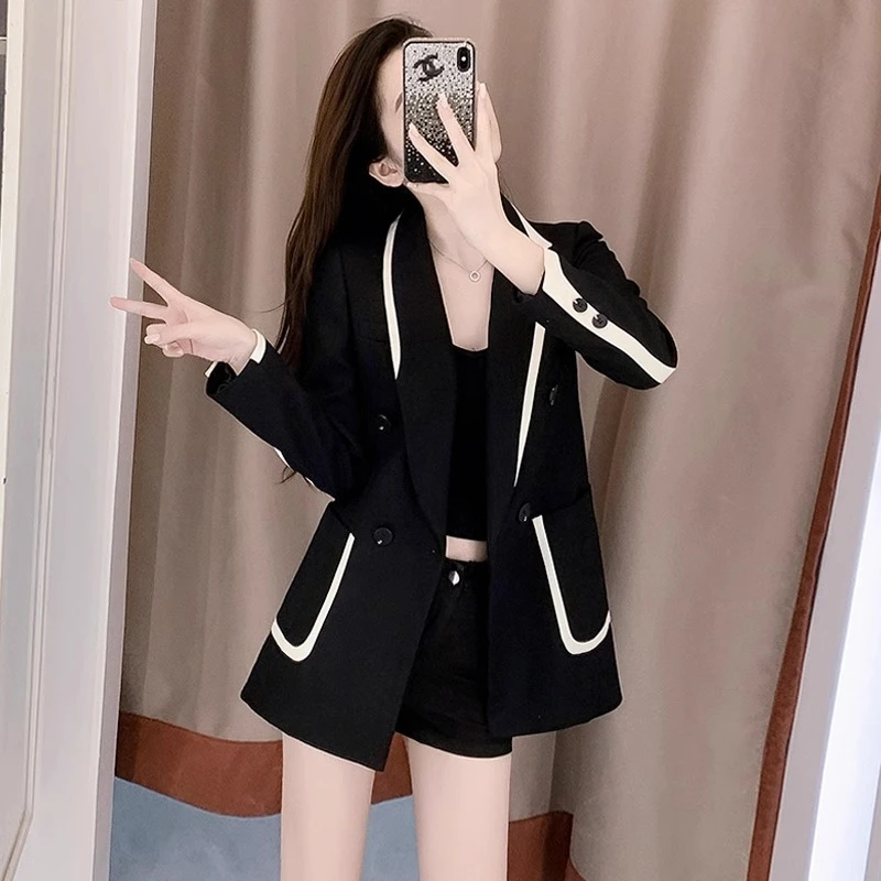 小个子西装外套女款爆款2025新款网红小香风外套女休闲西装外套女