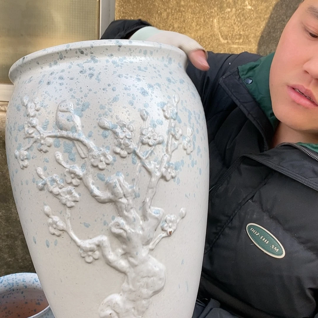 紫砂花盆正品口25高35