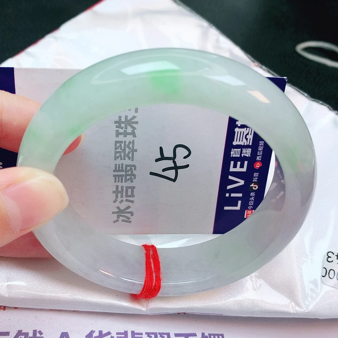 翡翠手镯未镶嵌缅甸天然A货翡翠手镯60