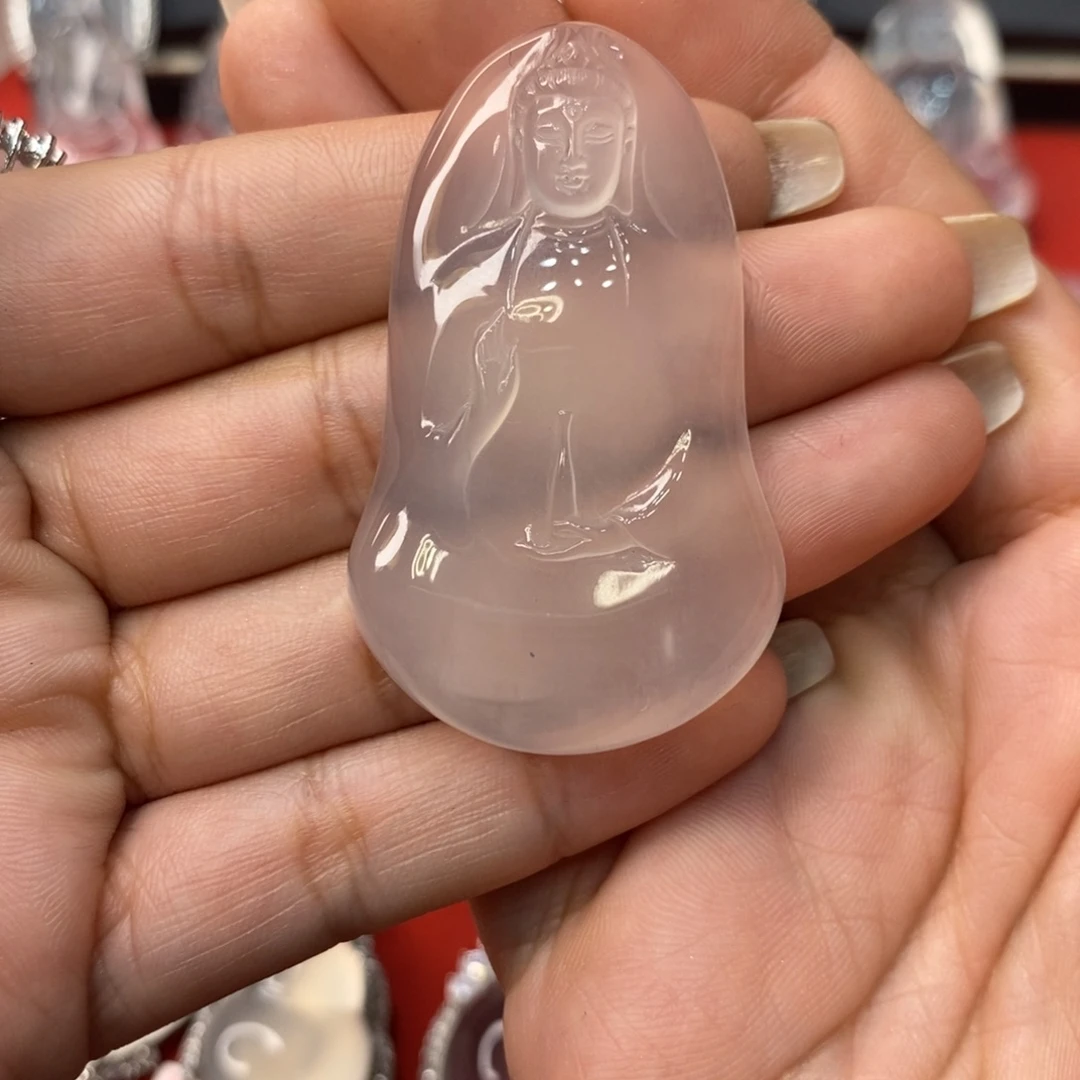 石英质玉未镶嵌吊坠