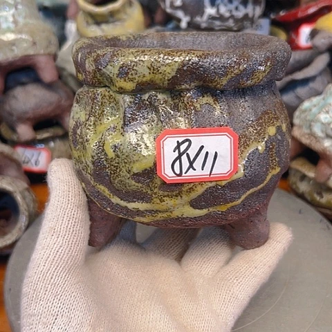 粗陶花盆手工花盆制作