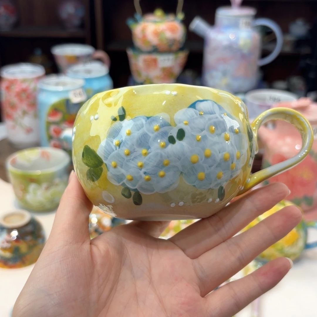 景德镇手绘高温釉下彩陶瓷茶具