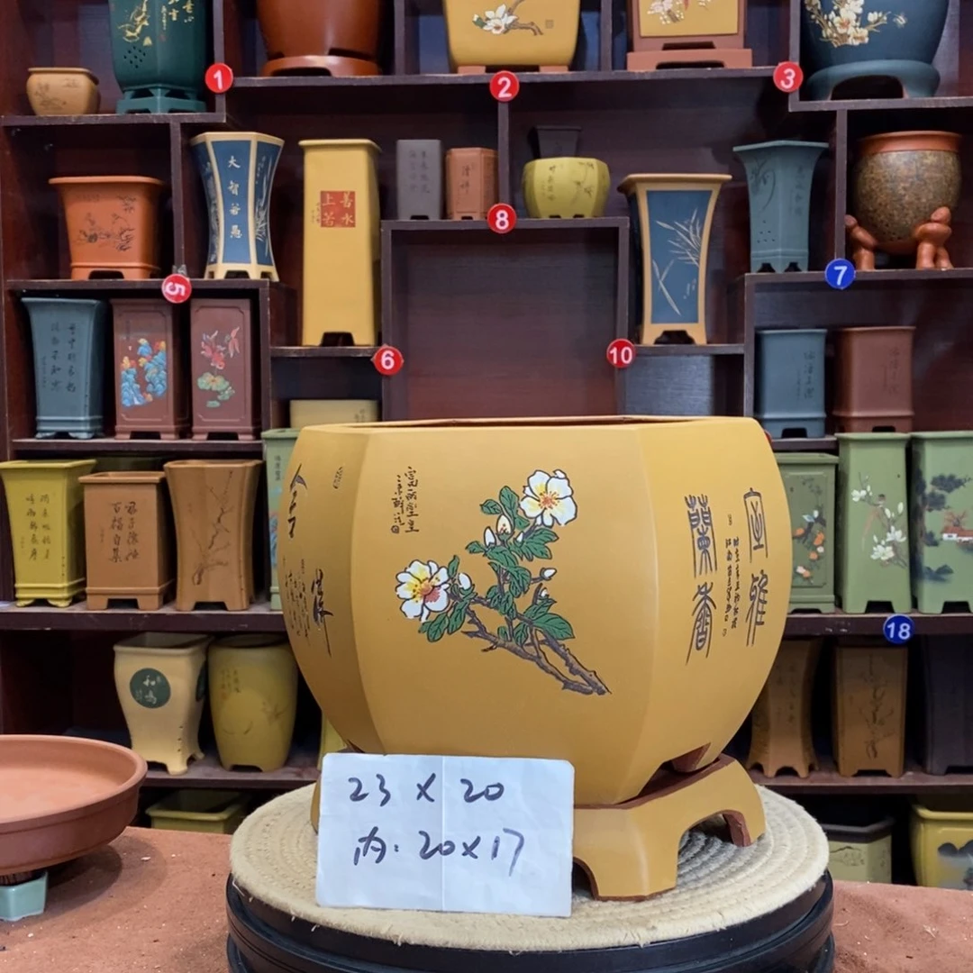 紫砂花盆紫砂作品