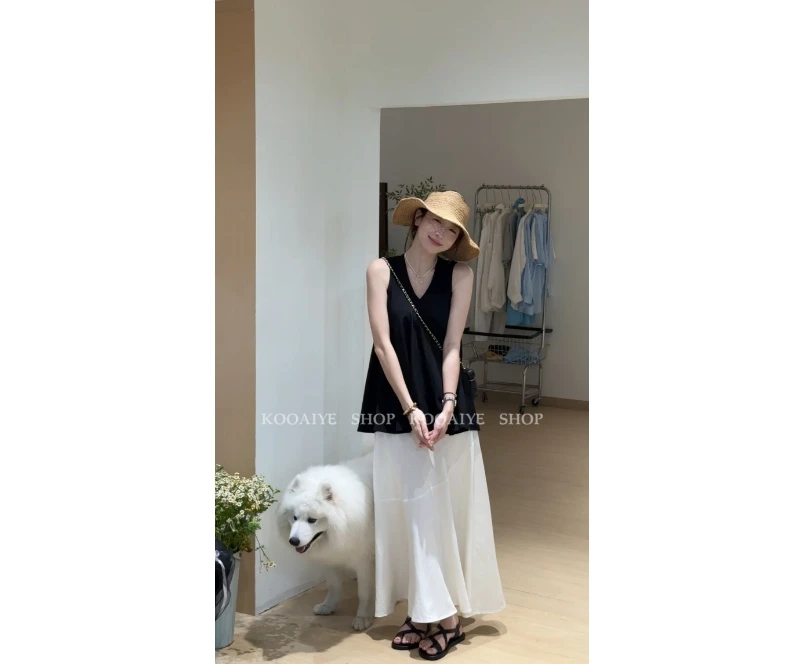 【女神降临】夏季新款韩系优雅显瘦气质设计款时尚套装