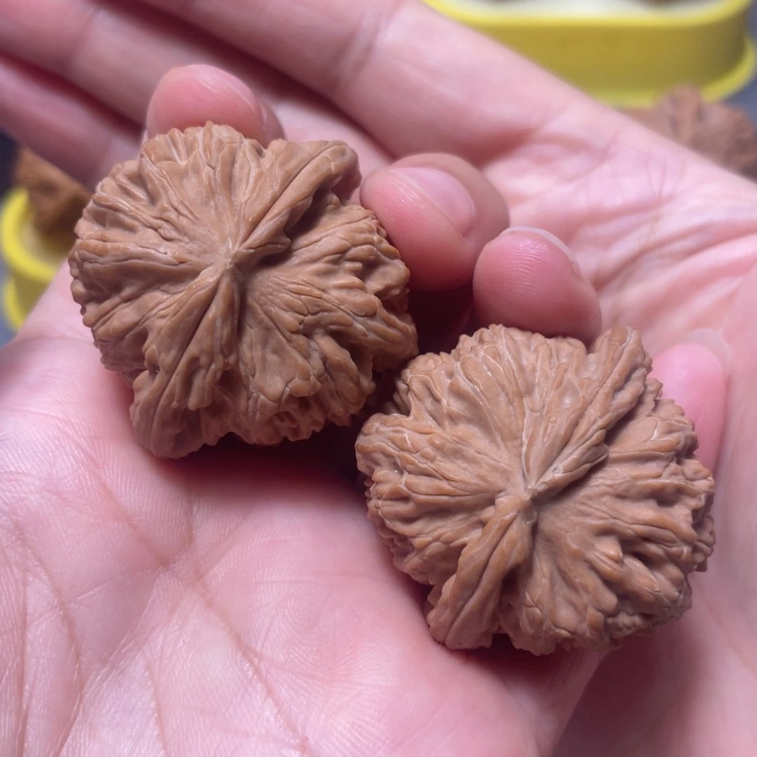把件文玩核桃白狮子40