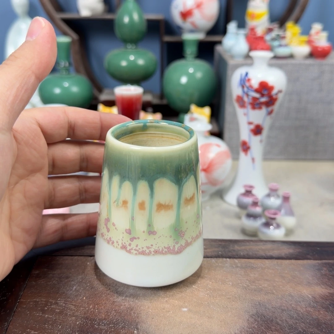 陶瓷手工小花器摆件