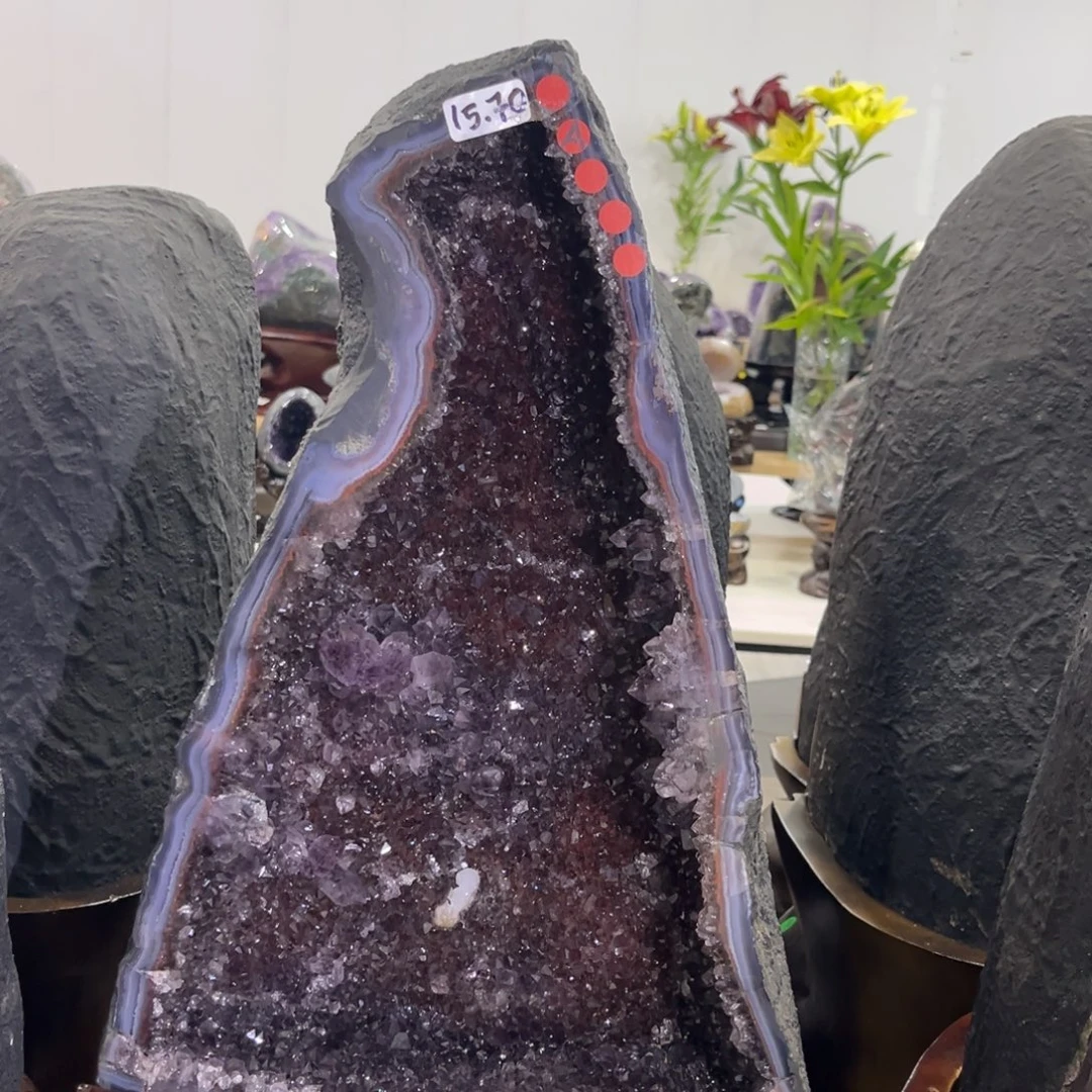 摆件紫晶未镶嵌水晶