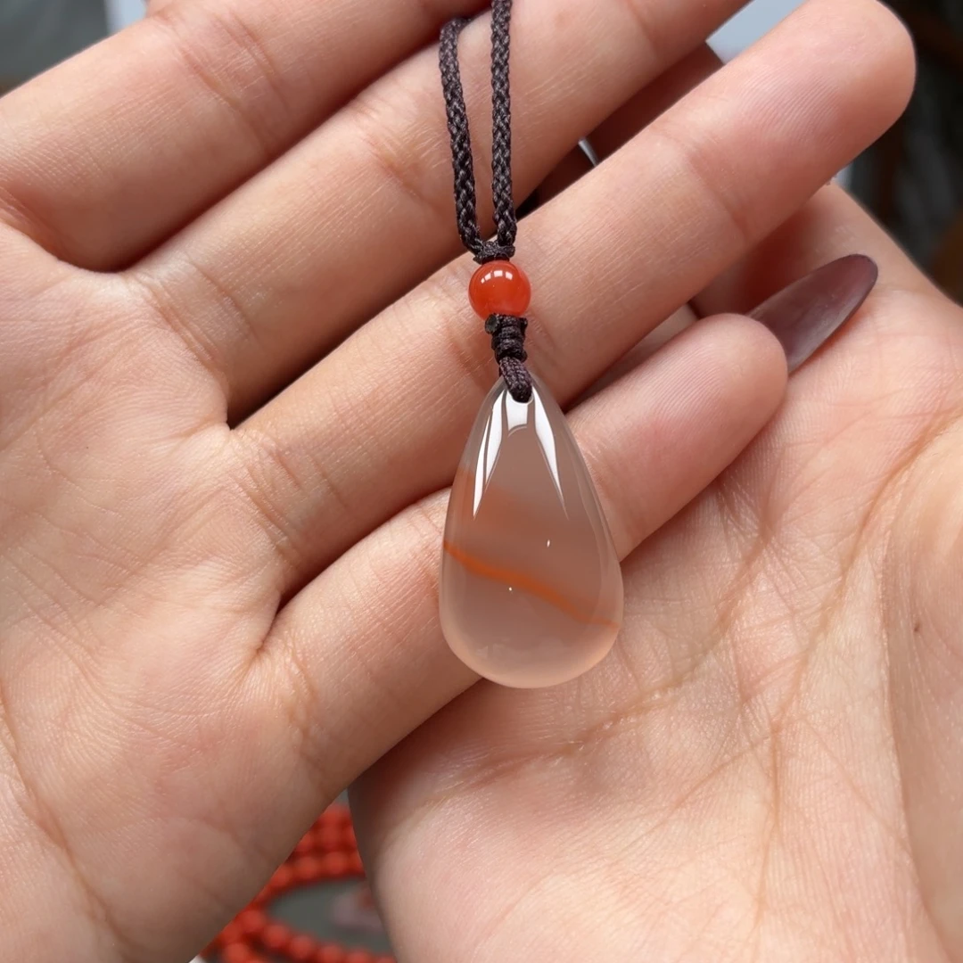 南红玛瑙未镶嵌吊坠原矿保山南红滴水洞吊坠