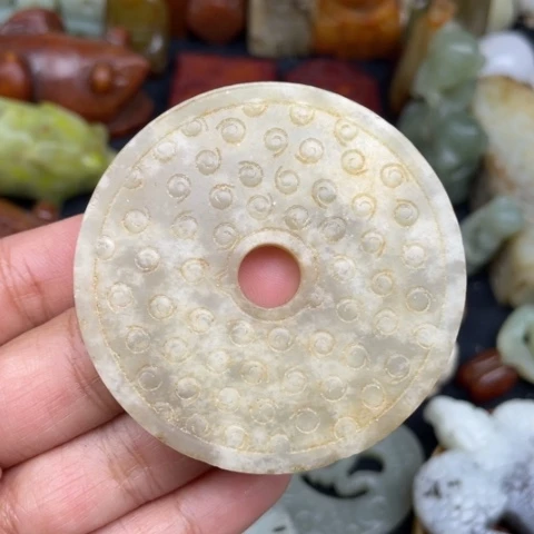 和田玉未镶嵌颈饰65