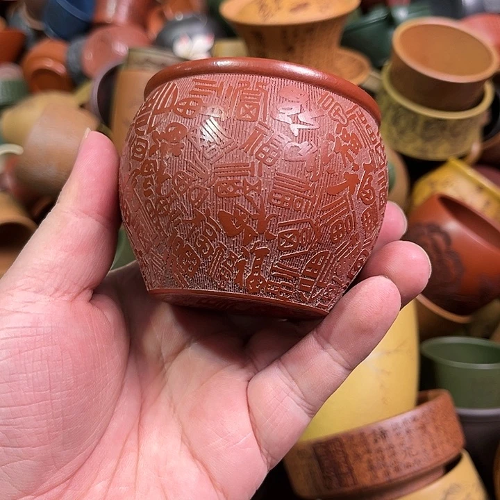 紫砂茶杯全手工紫砂主人杯