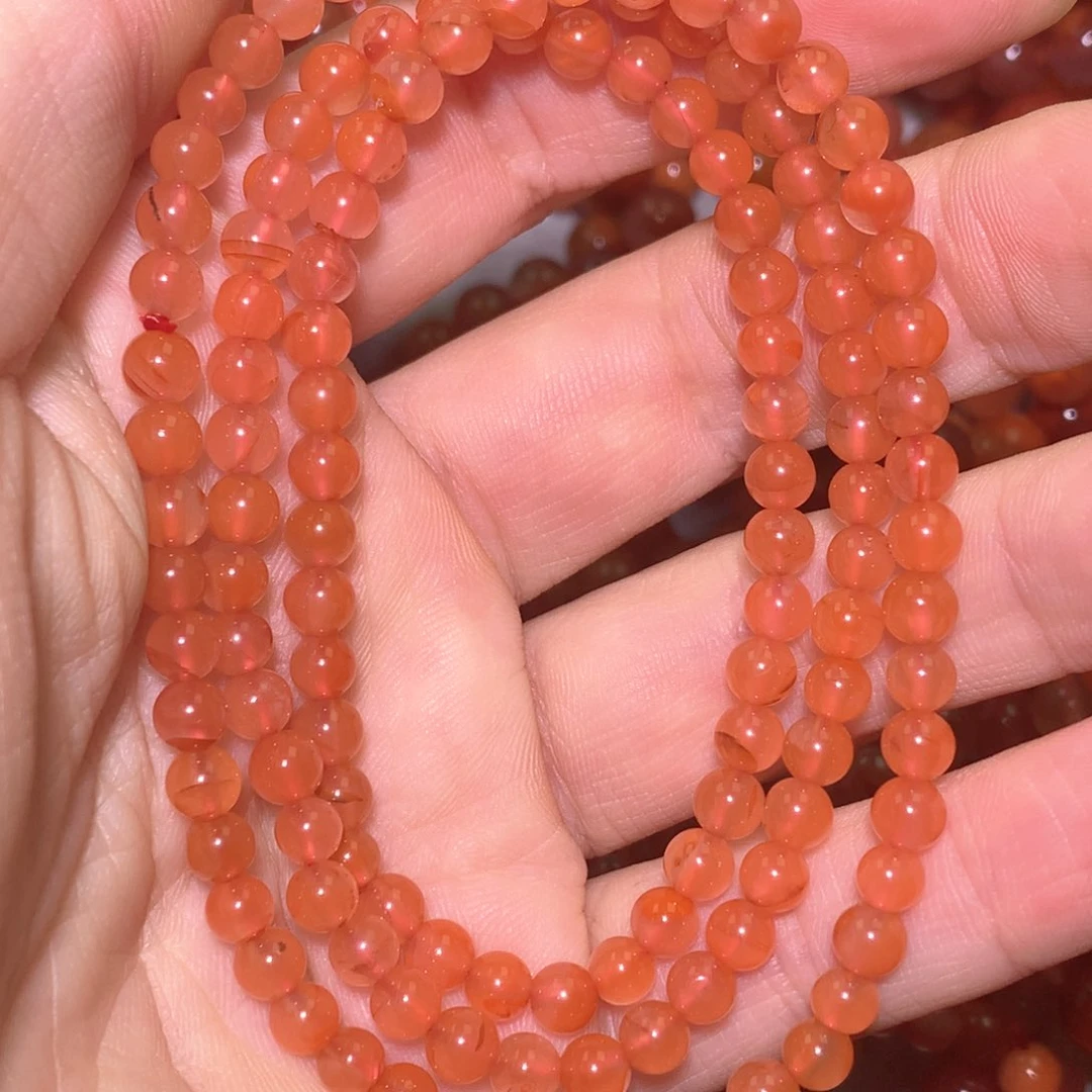 南红玛瑙手链未镶嵌