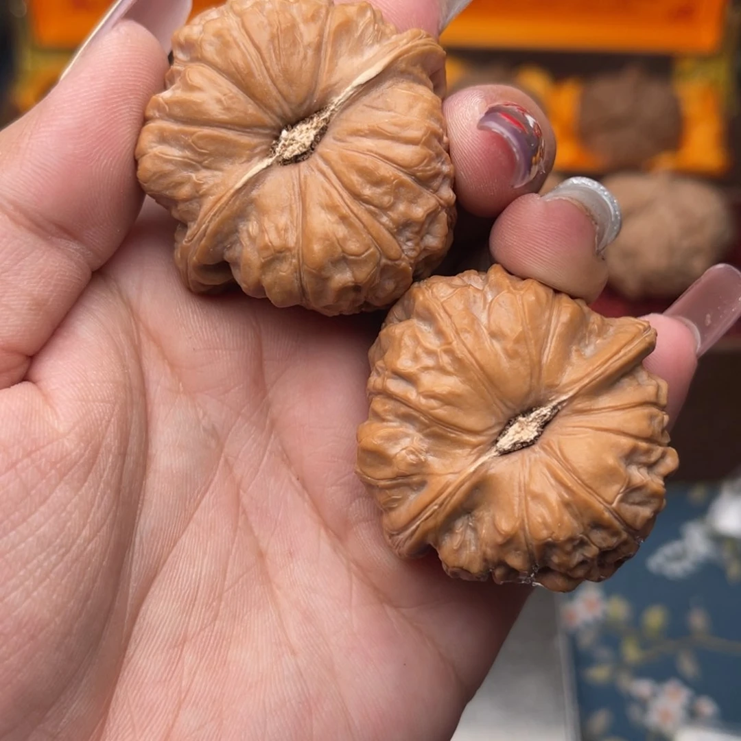 文玩核桃把件土*人南瓜墩42