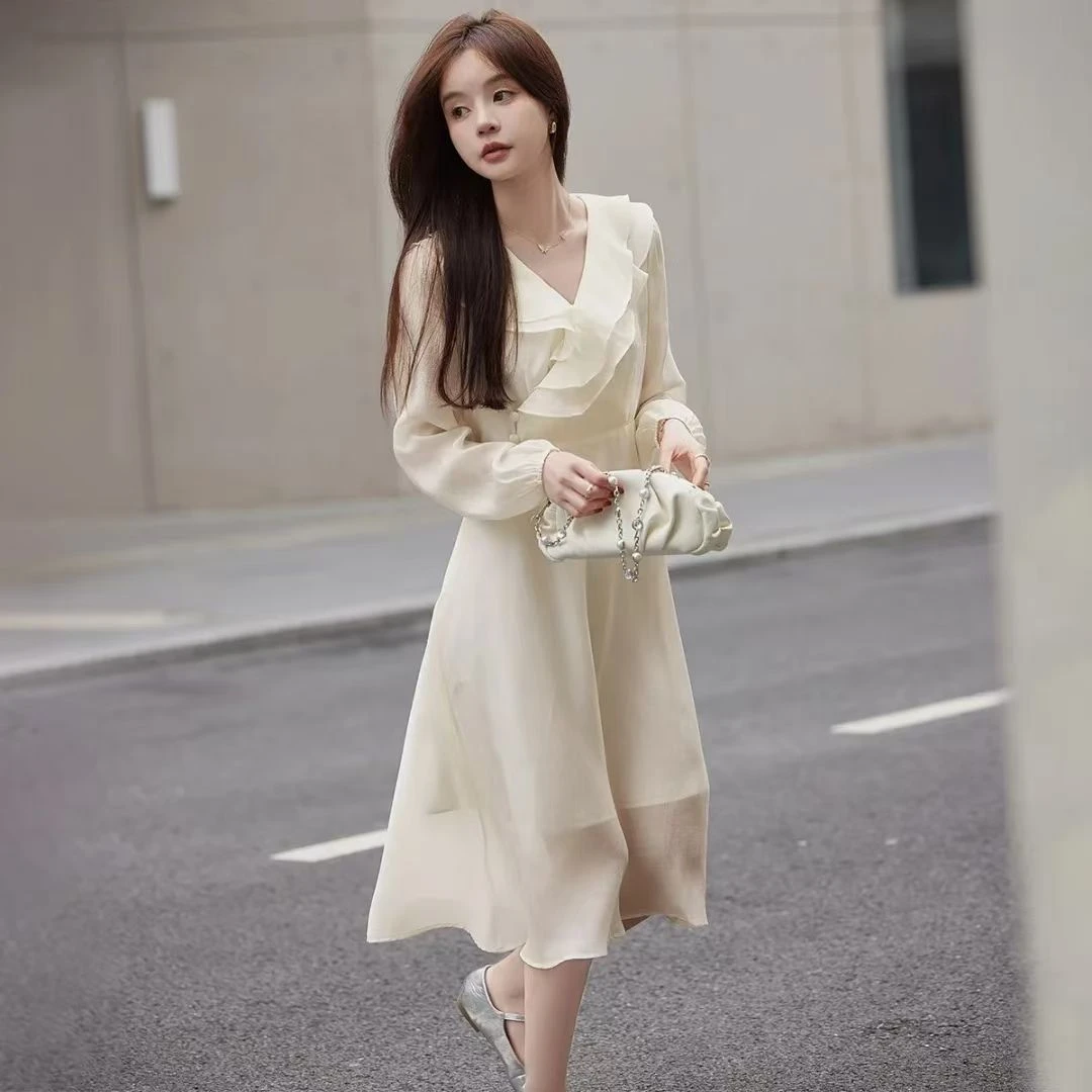 ST&SAT CLASSIC 2025夏季新款法式优雅气质连衣裙女Y0234