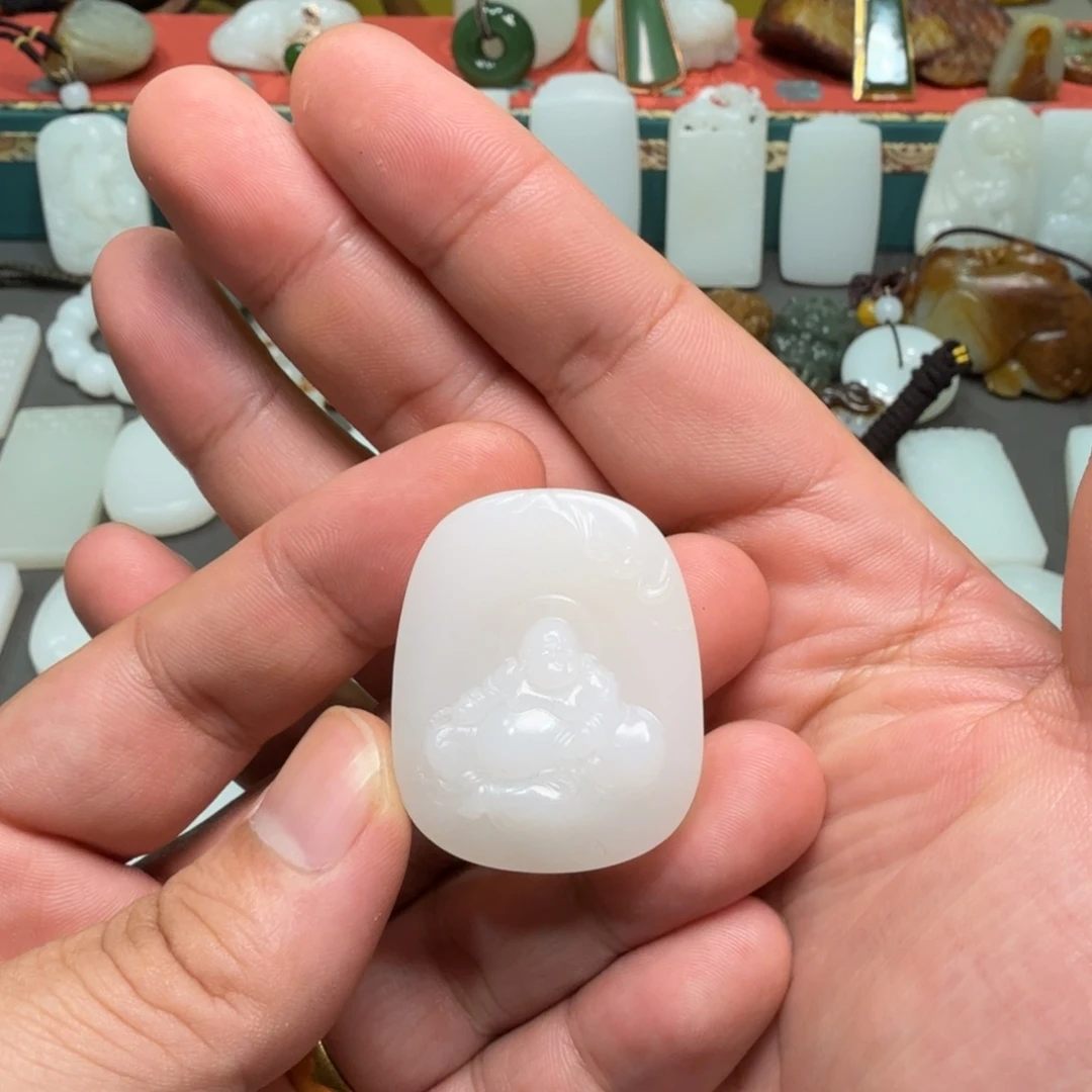 和田玉未镶嵌吊坠(不含链)