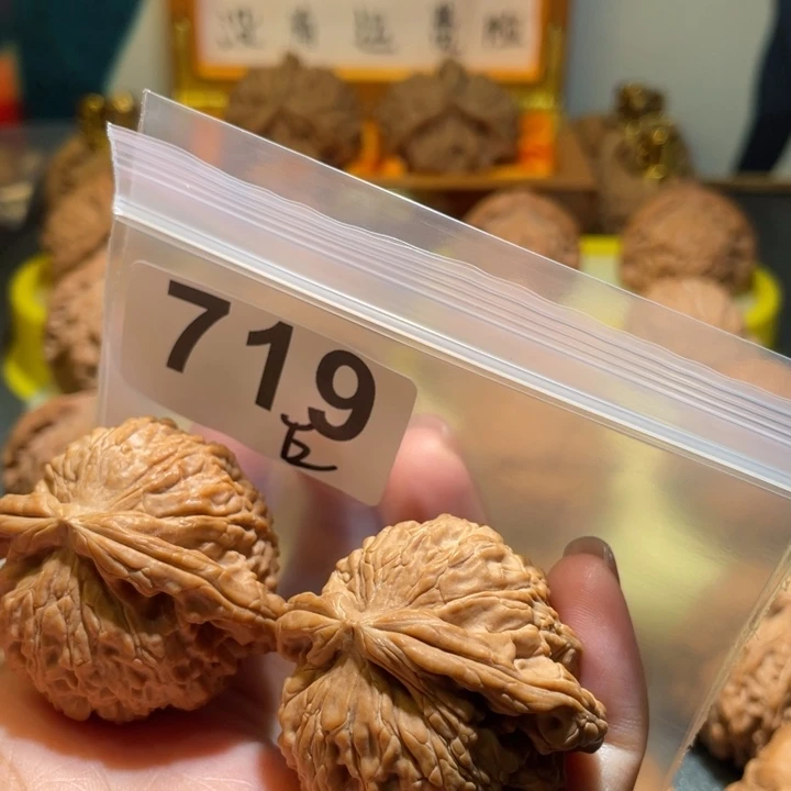 文玩核桃把件白狮子40