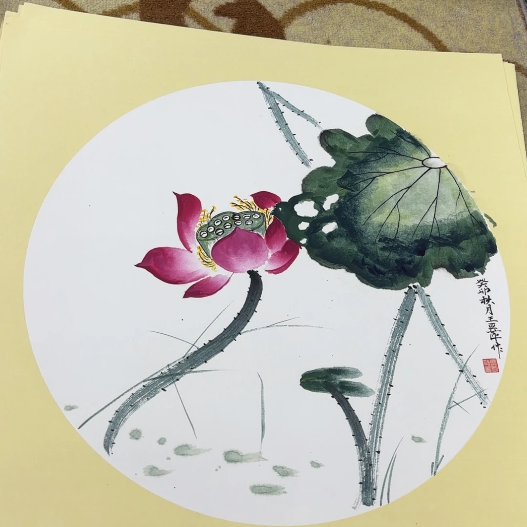 国画王亚平 斗方50花鸟
