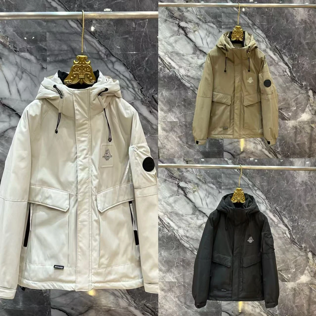 【F】冬季新款简约百搭冲锋衣加厚防寒服6622