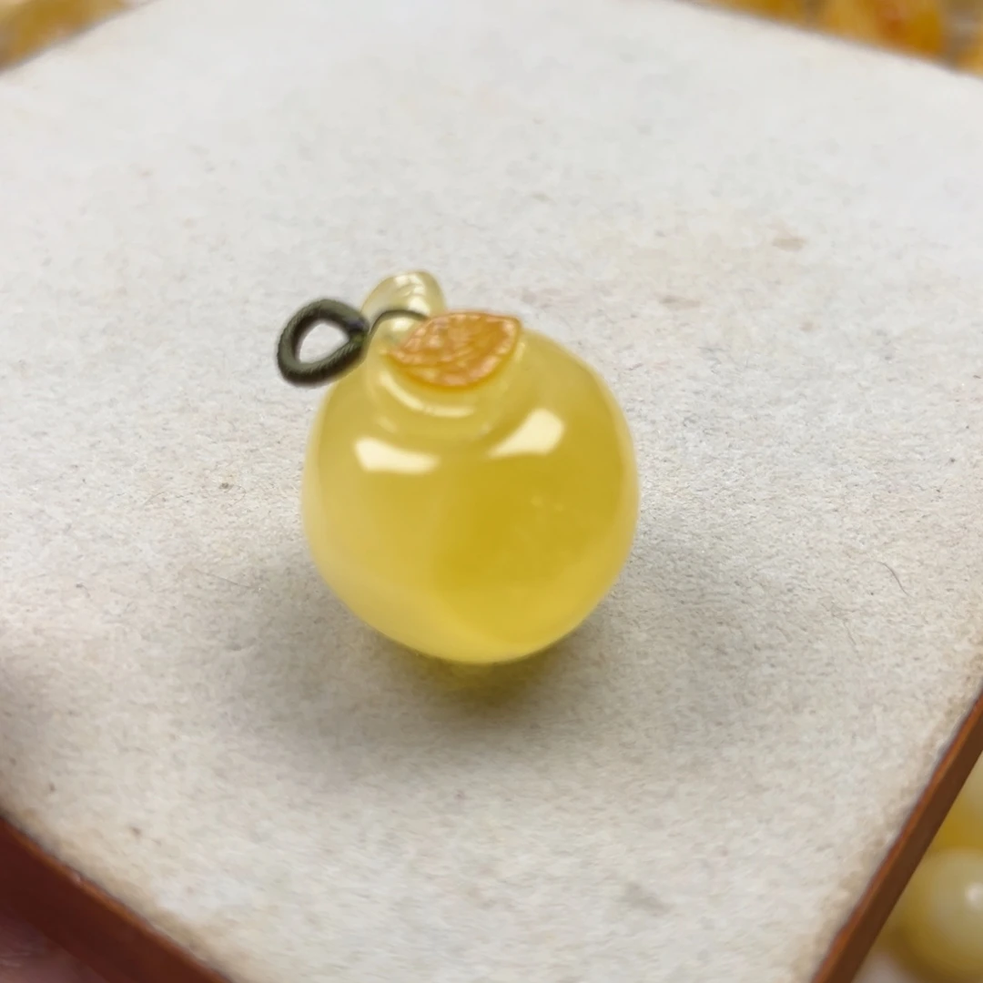 蜜蜡未镶嵌颈饰蜜蜡小苹果