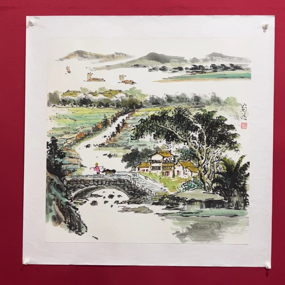 国画唐老师四尺斗方作品