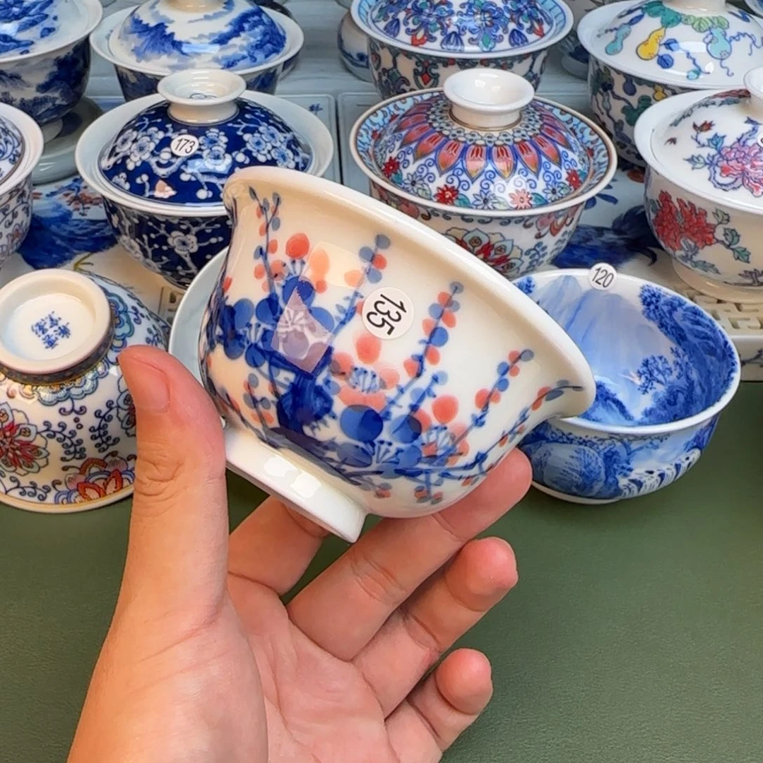 彦祖纯手工手绘茶具135