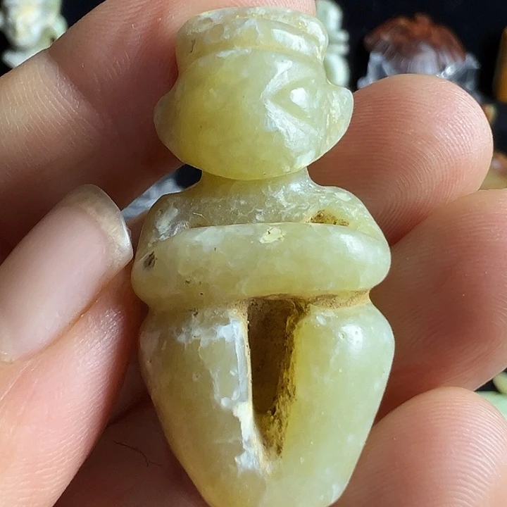 玉太阳人摆件器形形件