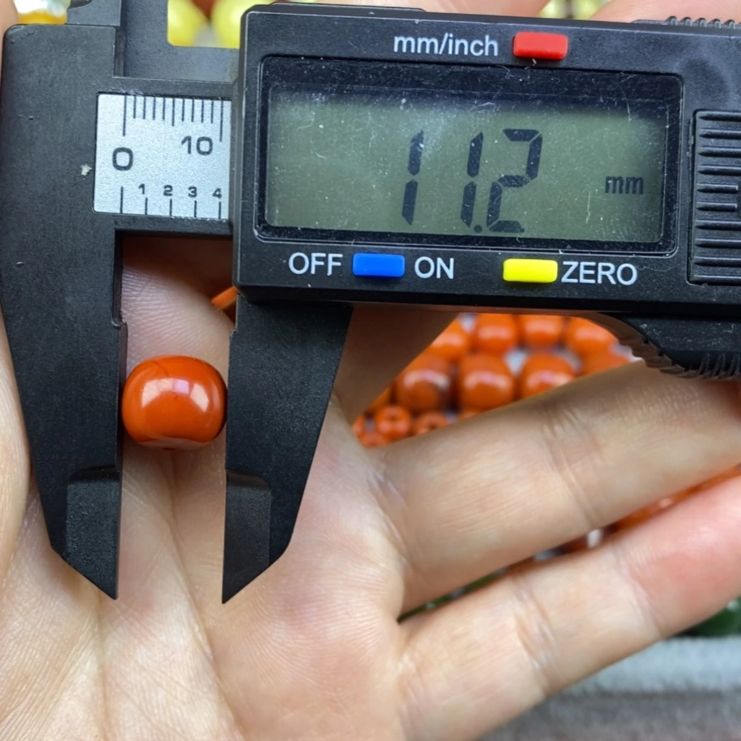 南红玛瑙未镶嵌单珠11mm