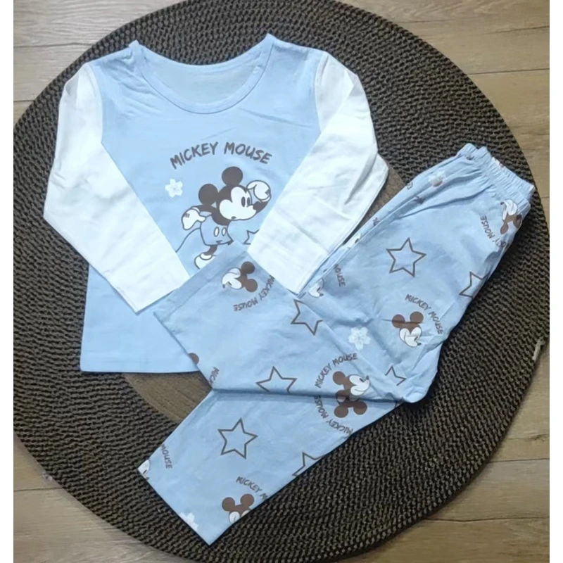 427/E5-1下/三家舒肤儿童长袖长裤套装（米老鼠）151D0/微瑕